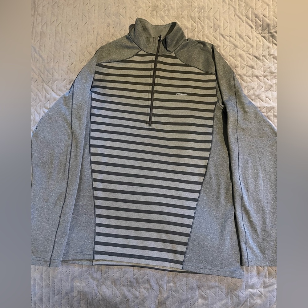 Patagonia capilene 1/4 zip l/s shirt mens size medium pre-owned‎ condition